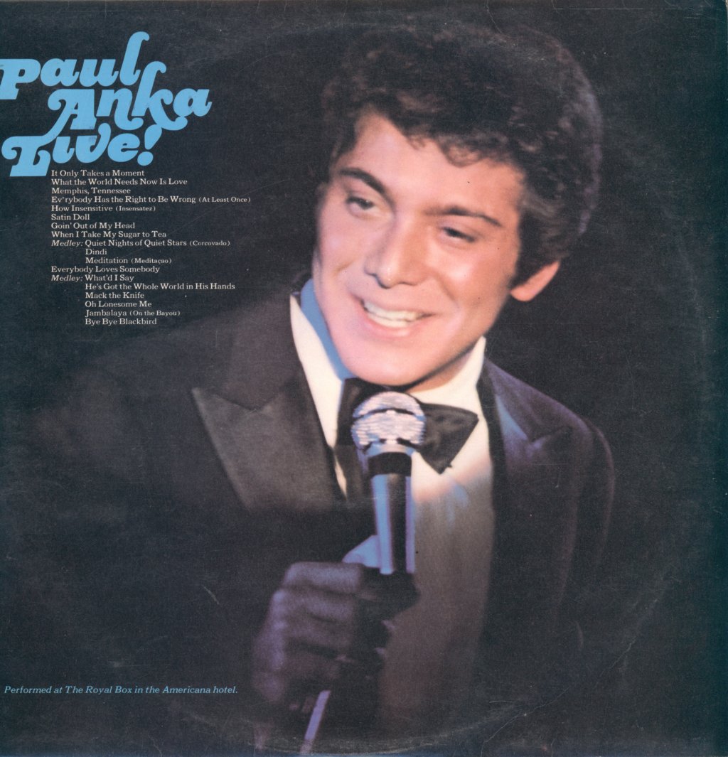 Paul Anka - Live - Lp