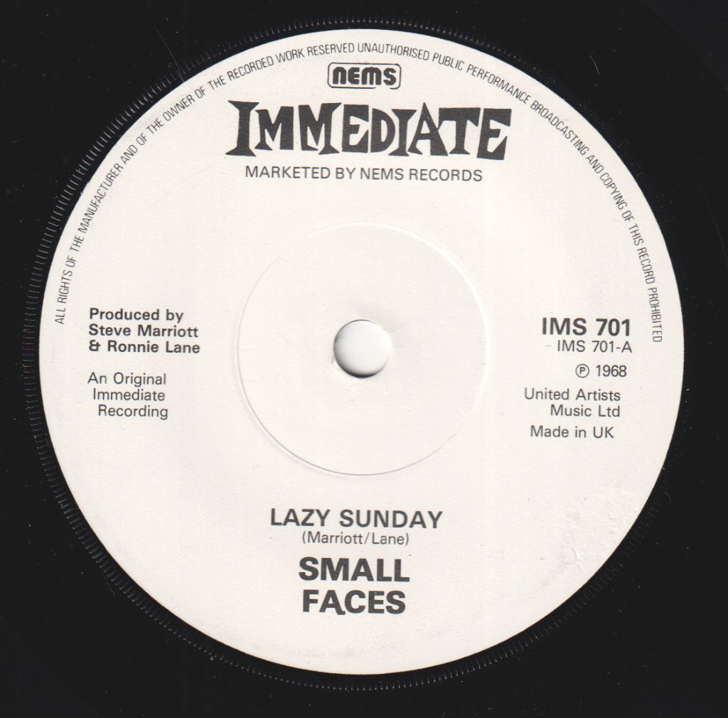 Small Faces - Lazy Sunday - 7 Inch