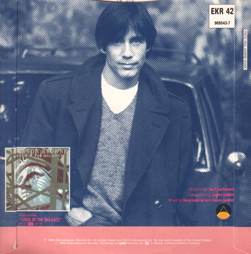 Jackson Browne - In The Shape Of A Heart - 7 Inch