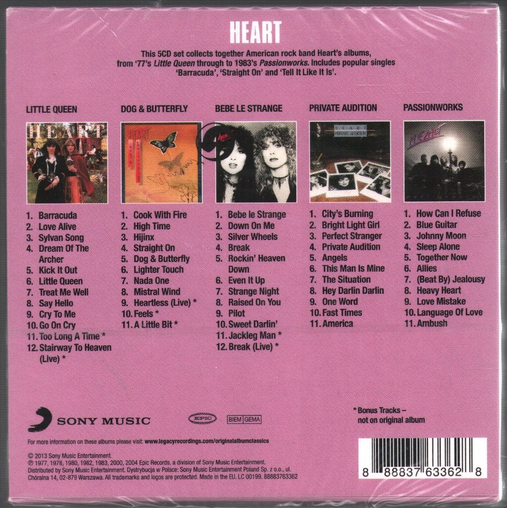 Heart - Original Album Classics - Cd Set