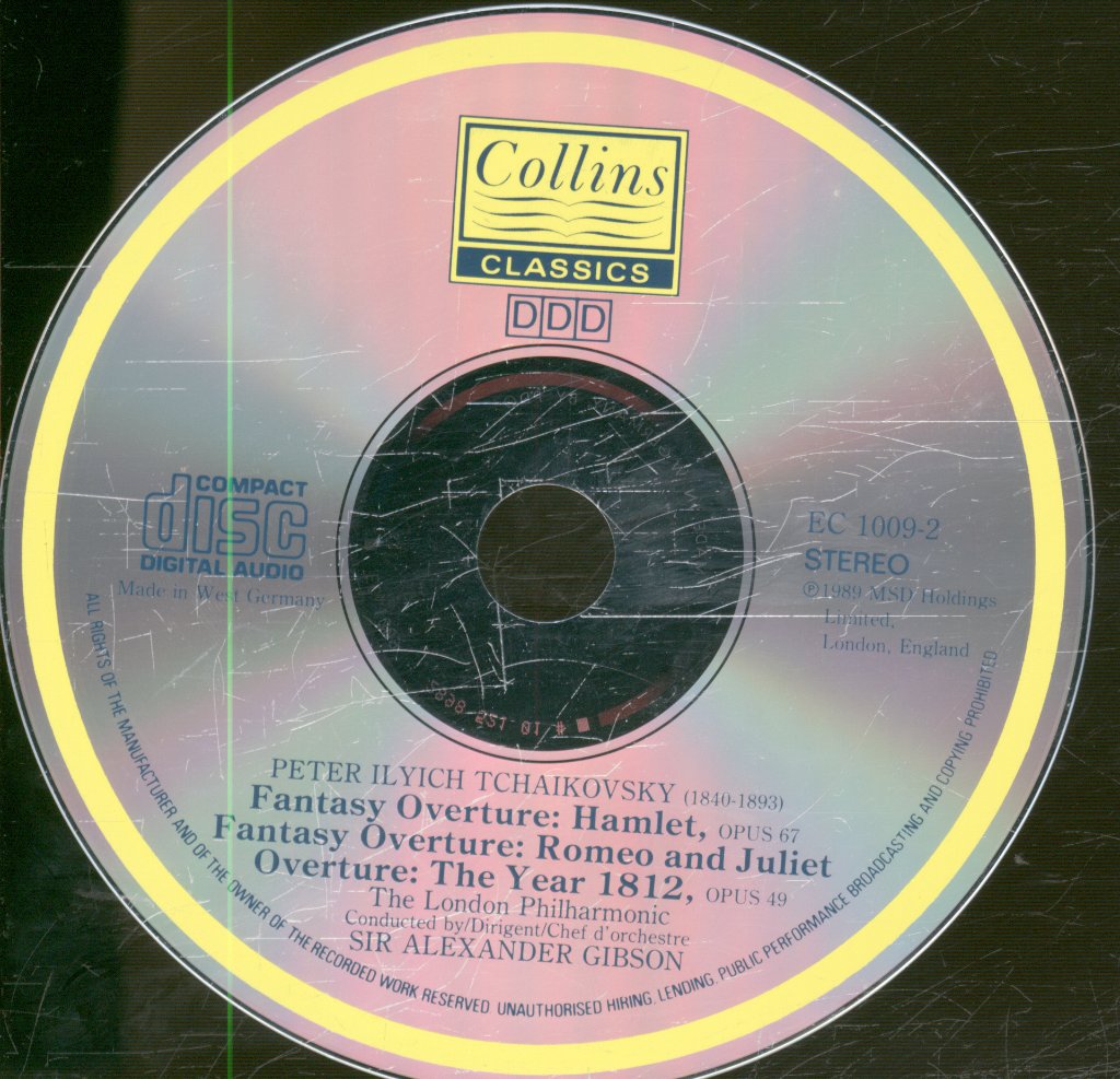 London Philharmonic Orchestra, Alexander Gibson - Tchaikovsky - 1812,  Hamlet, Romeo And Juliet - Cd