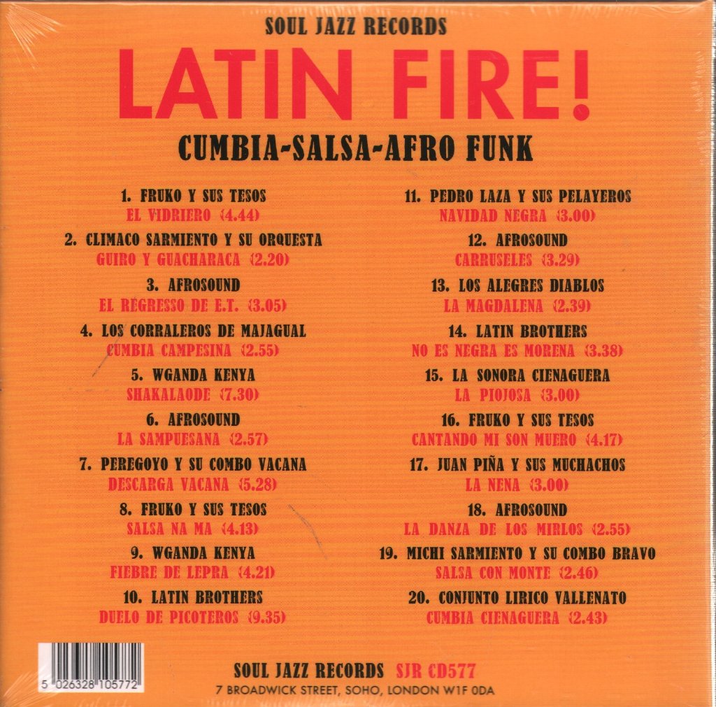 Various Artists - Latin Fire! Cumbia-Salsa-Afro-Funk: Tropical Dance Music From Discos Fuentes, Colombia 1956-83 - Cd