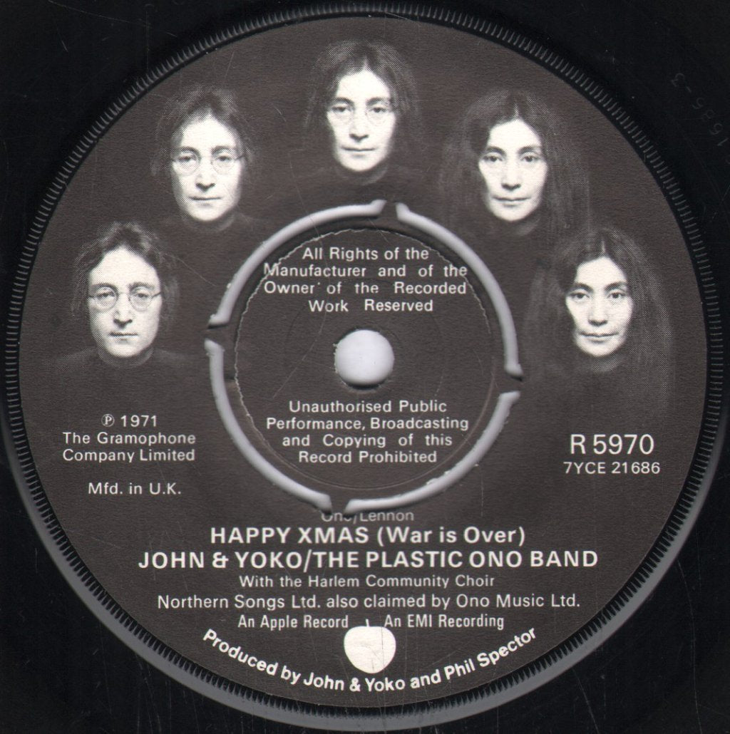 John And Yoko And The Plastic Ono Band - Happy Xmas - 7 Inch