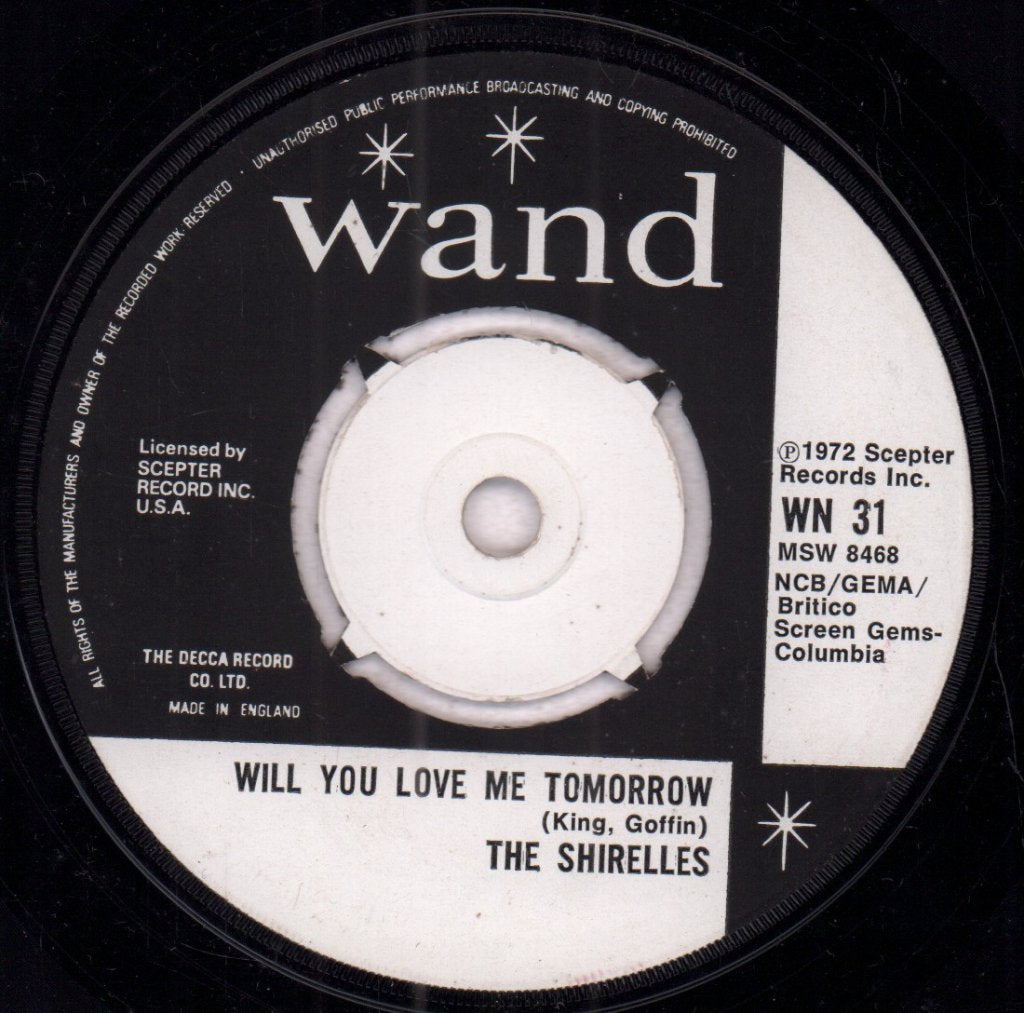 Shirelles - Will You Love Me Tomorrow - 7 Inch