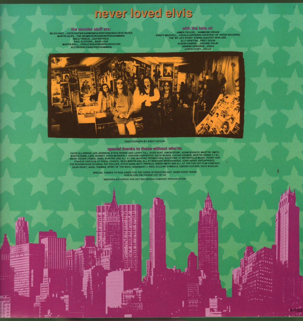 Wonder Stuff - Never Loved Elvis - Lp