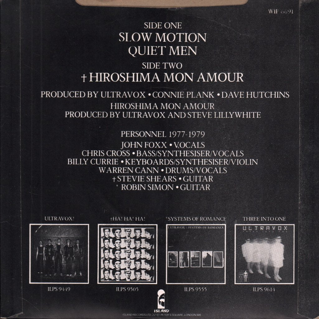 Ultravox - Slow Motion - 7 Inch