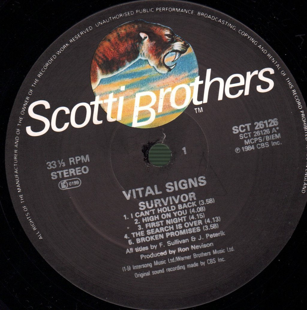Survivor - Vital Signs - Lp