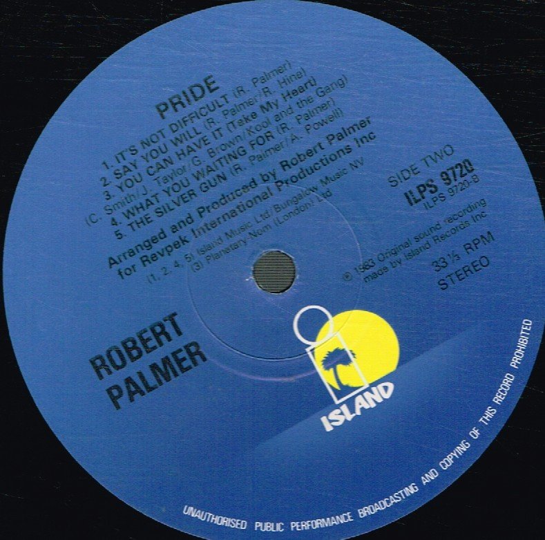 Robert Palmer - Pride - Lp