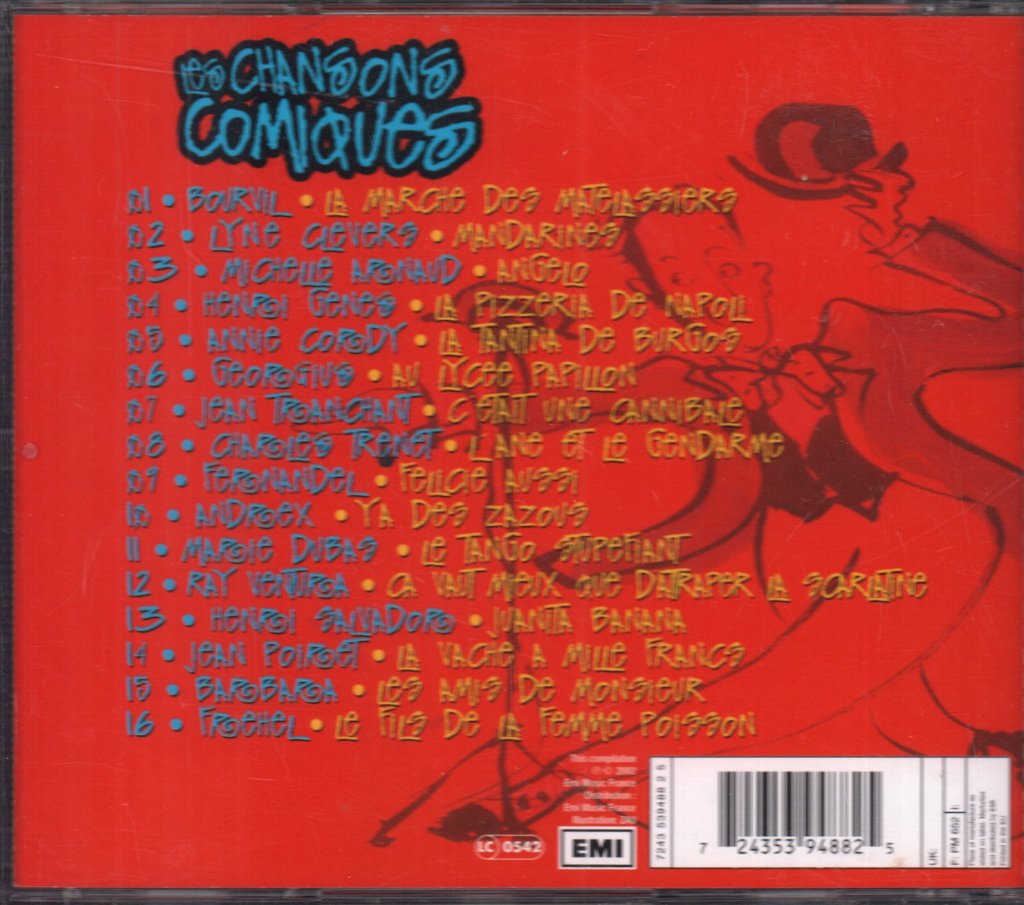 Various Artists - les chansons comiques - Cd