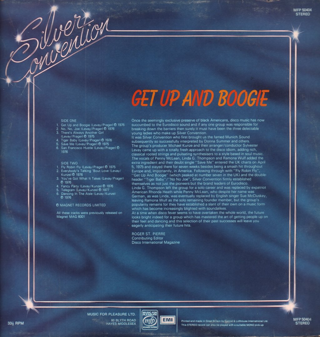 Silver Convention - Get Up And Boogie - Lp