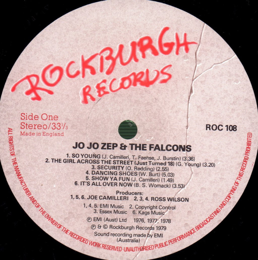 Jo Jo Zep And The Falcons - Jo Jo Zep And The Falcons - Lp