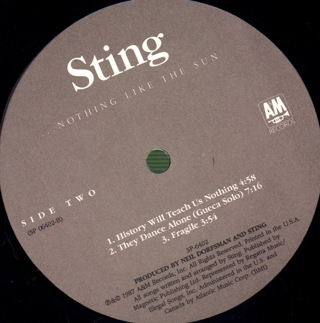Sting - Nothing Like The Sun - Double Lp