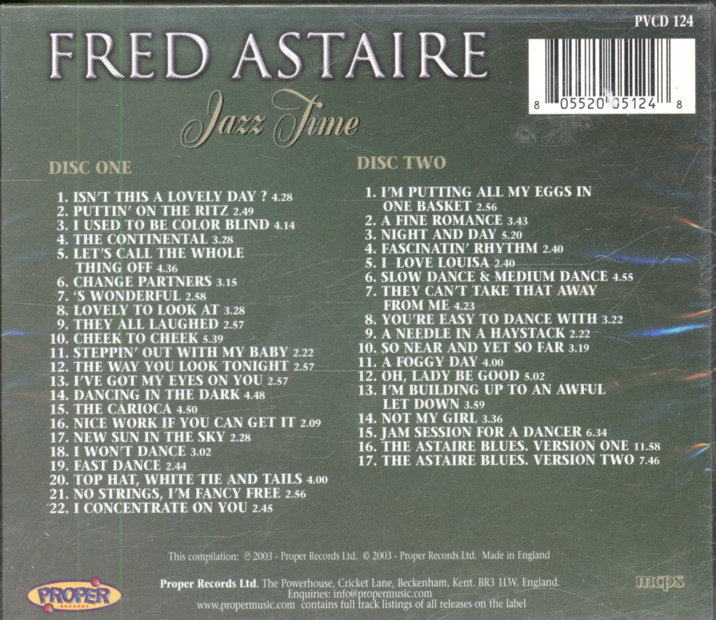 Fred Astaire - Jazz Time - Double Cd