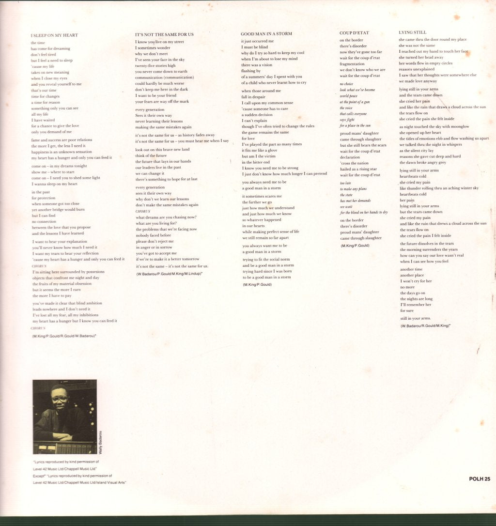Level 42 - World Machine - Lp