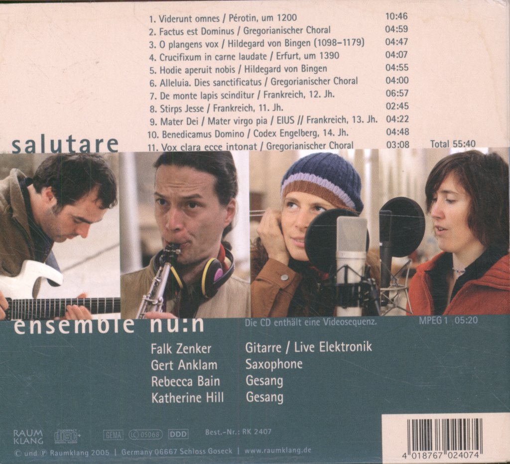Ensemble Nu:n - Salutare - Cd