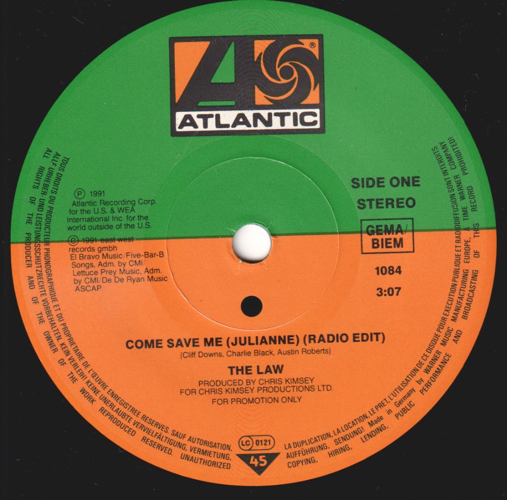 Law (Paul Rodgers) - Come Save Me - 7 Inch