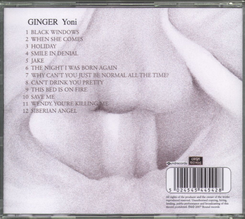 Ginger (Ex Wildhearts) - Yoni - Cd