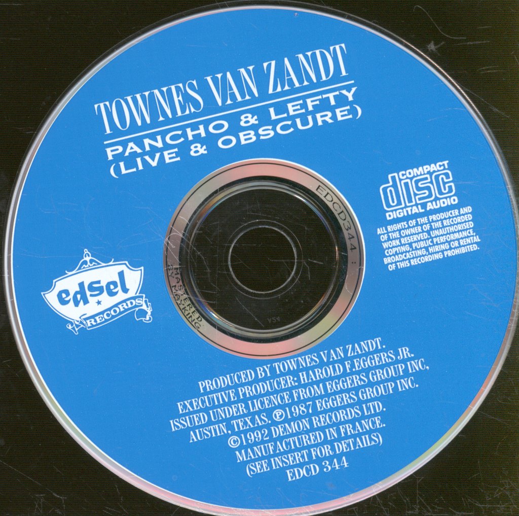 Townes Van Zandt - Pancho & Lefty (Live & Obscure) - Cd