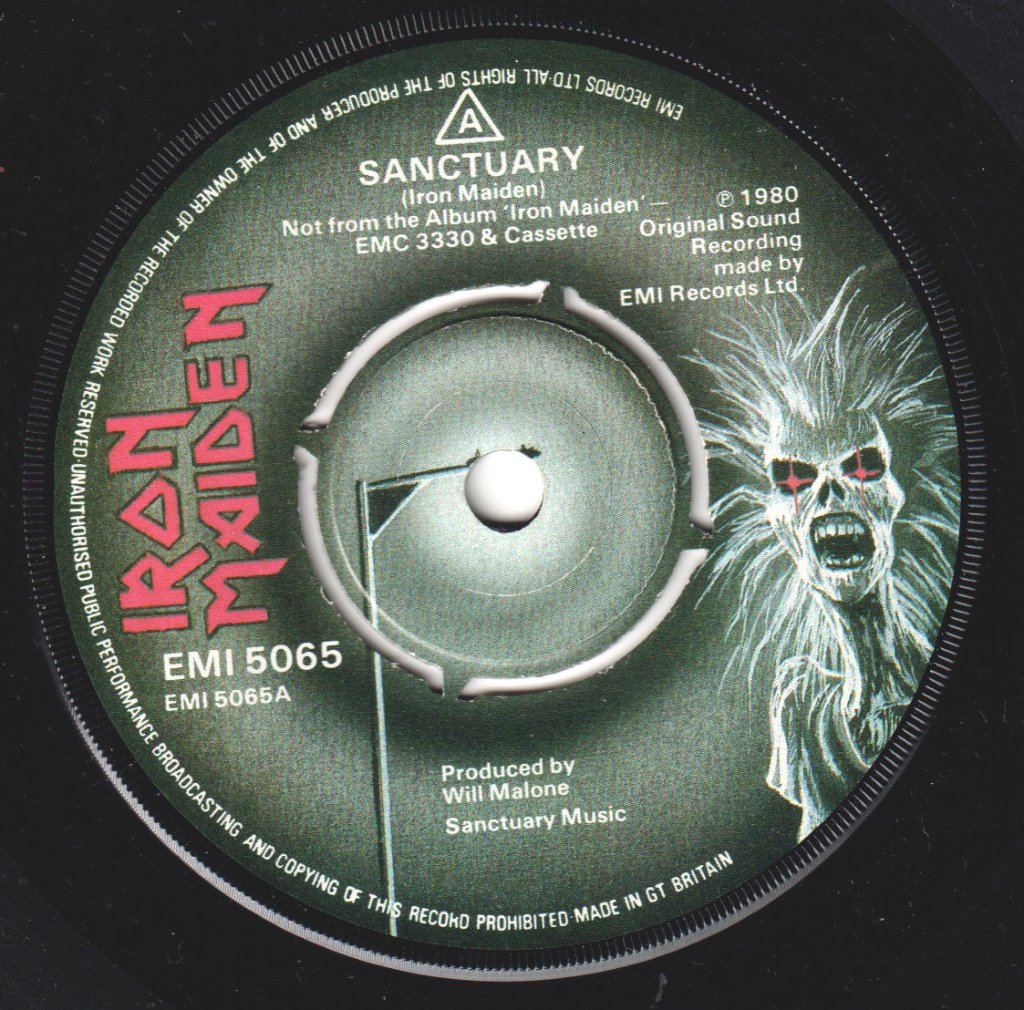 Iron Maiden - Sanctuary - 7 Inch