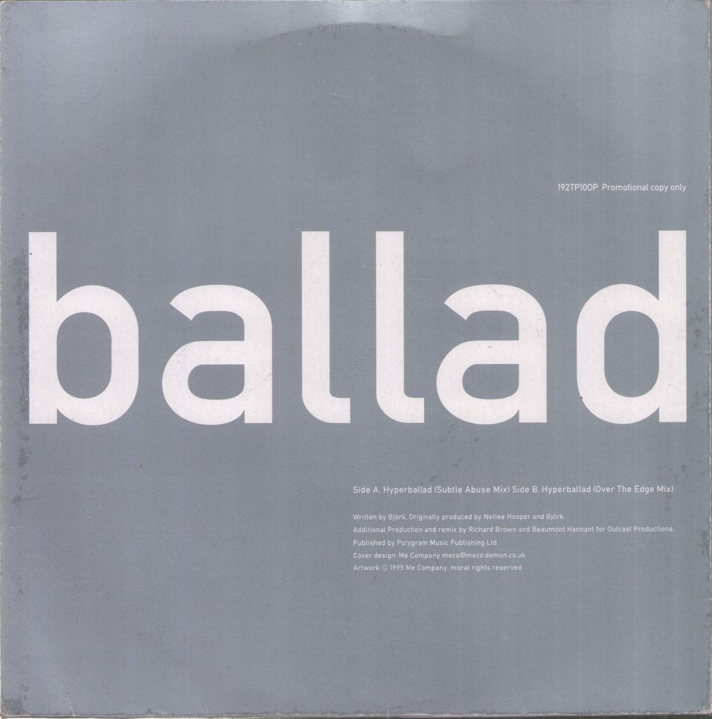 Björk - Hyperballad (Outcast Mixes) - 10 Inch