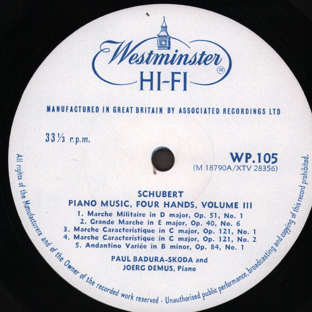 Paul Badura-Skoda And Joerg Demus - Play Schubert - Lp