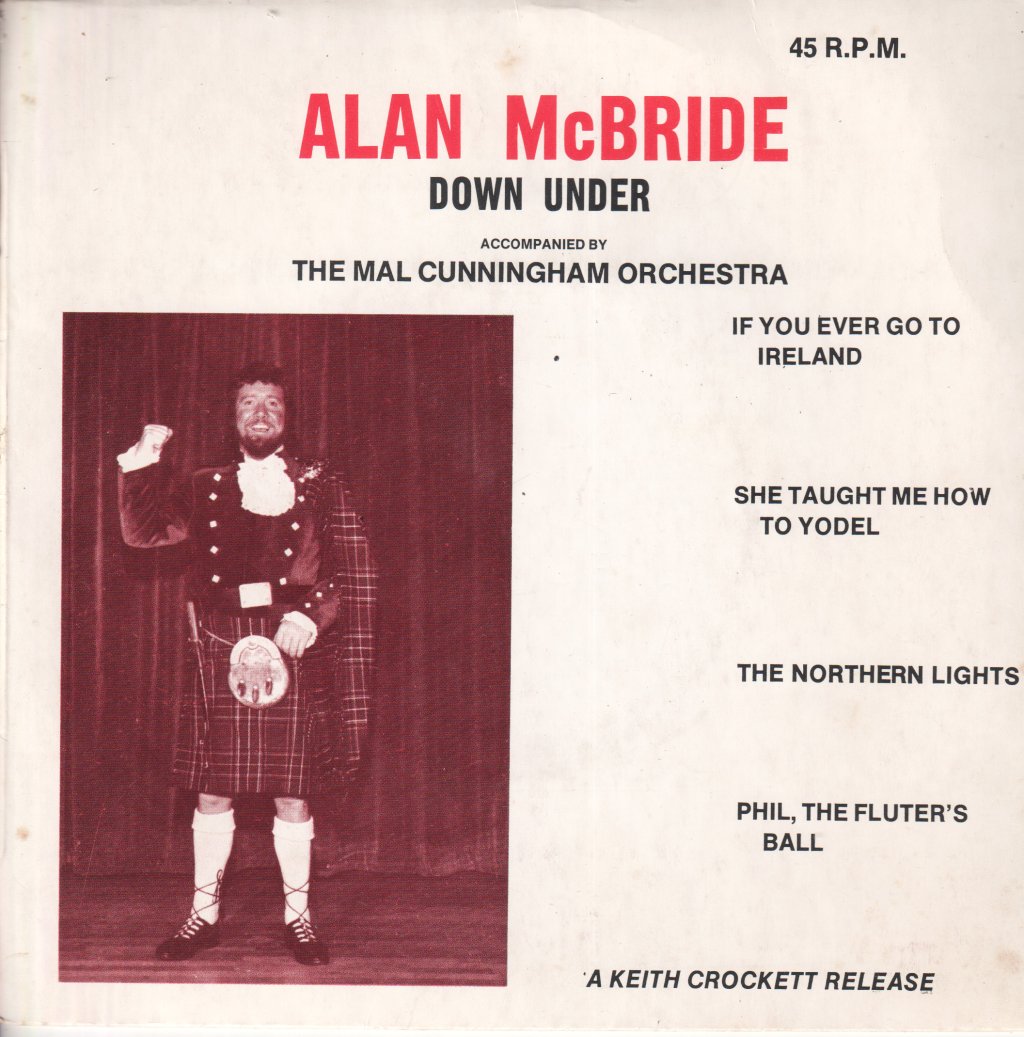 Alan McBride, The Mal Cunningham Orchestra - Down Under - 7 Inch
