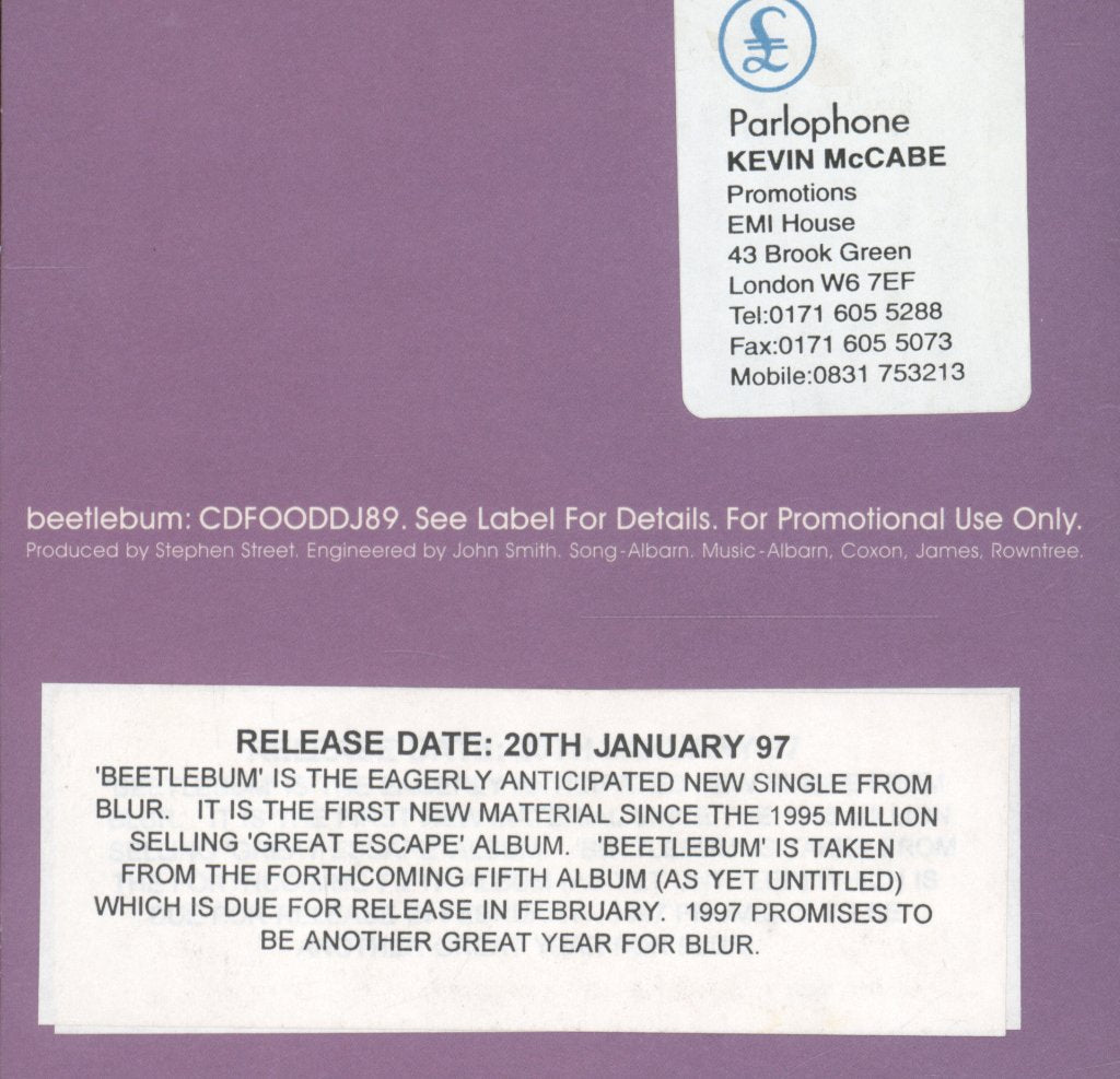 Blur - Beetlebum - Cd