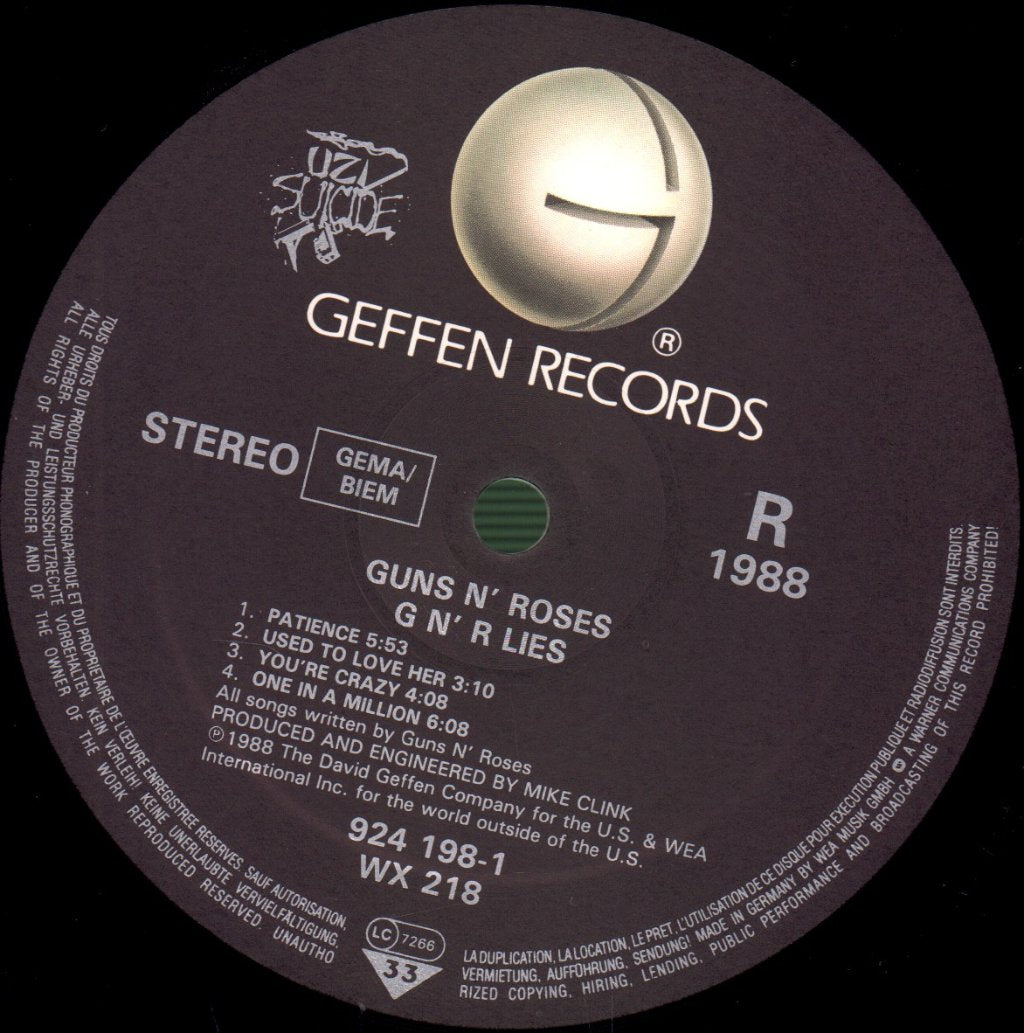 Guns N Roses - Lies - Lp