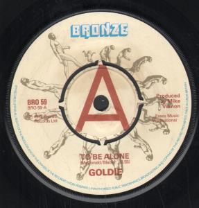 Goldie (70'S Artist) - To Be Alone - 7 Inch