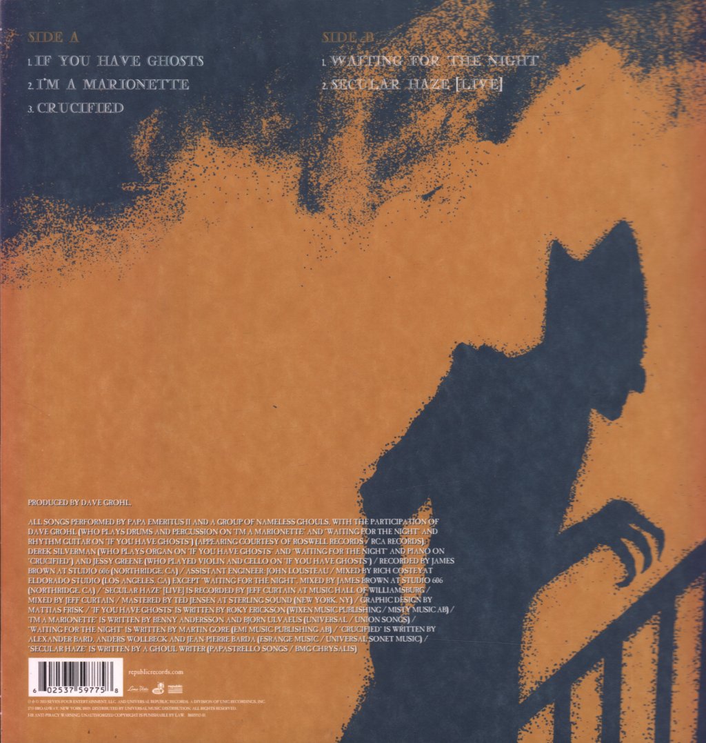 Ghost (Swedish Rock Band) - If You Have Ghost - 12 Inch