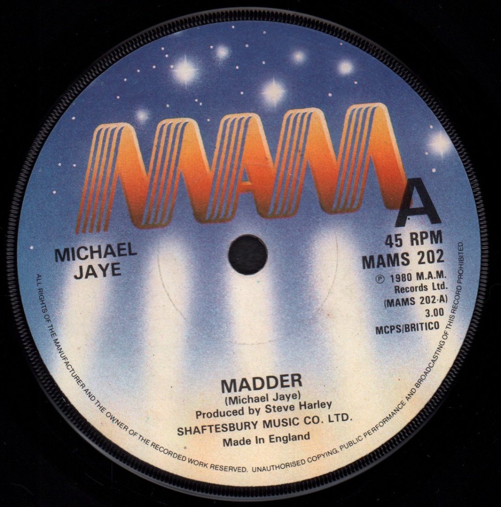 Michael Jaye - Madder - 7 Inch