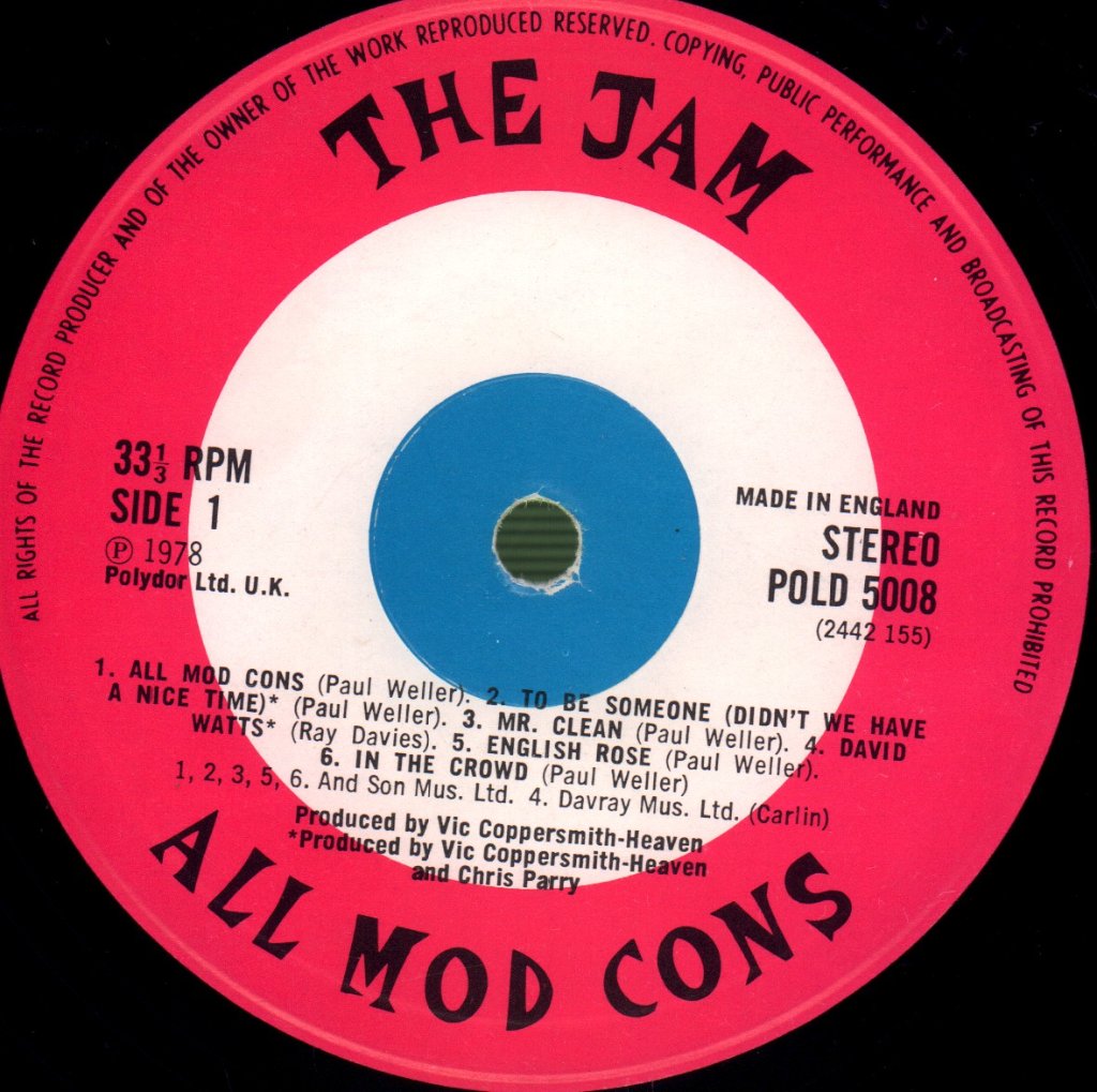 Jam - All Mod Cons - Lp