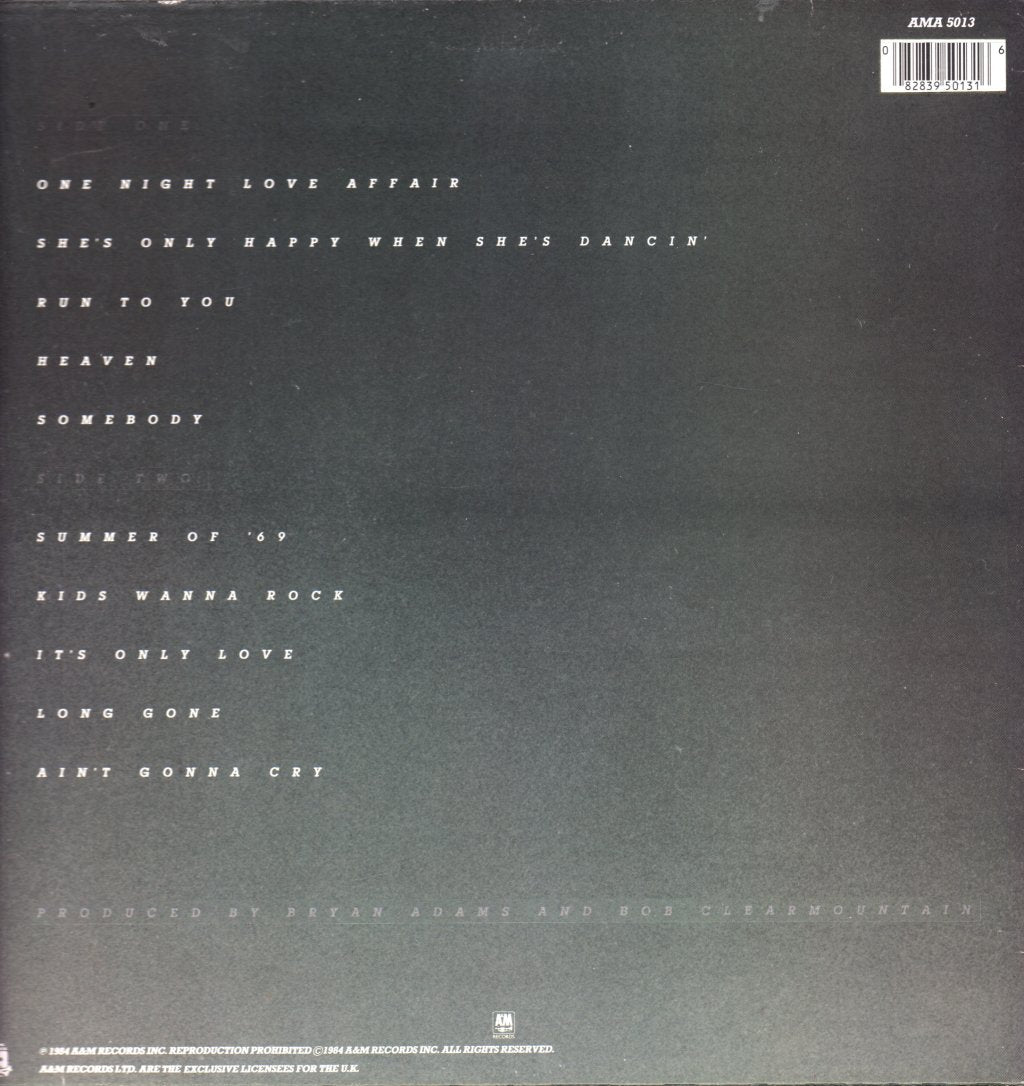 Bryan Adams - Reckless - Lp