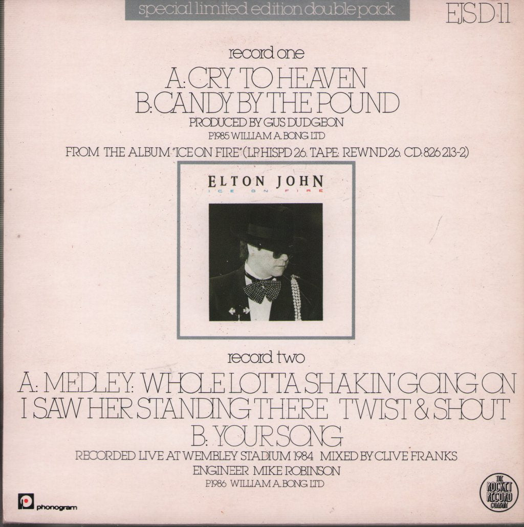 Elton John - Cry To Heaven - Double 7 Inch