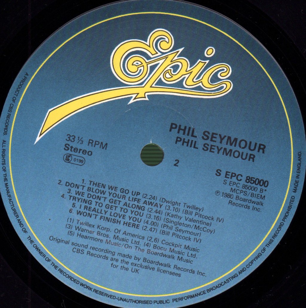 Phil Seymour - Phil Seymour - Lp
