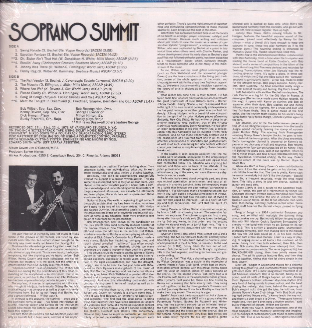 Bob Wilber / Kenny Davern - Soprano Summit - Lp