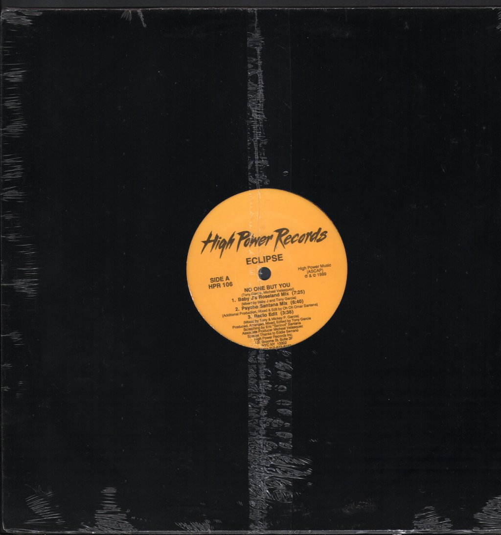 Eclipse (Dance) - No One But You - 12 Inch