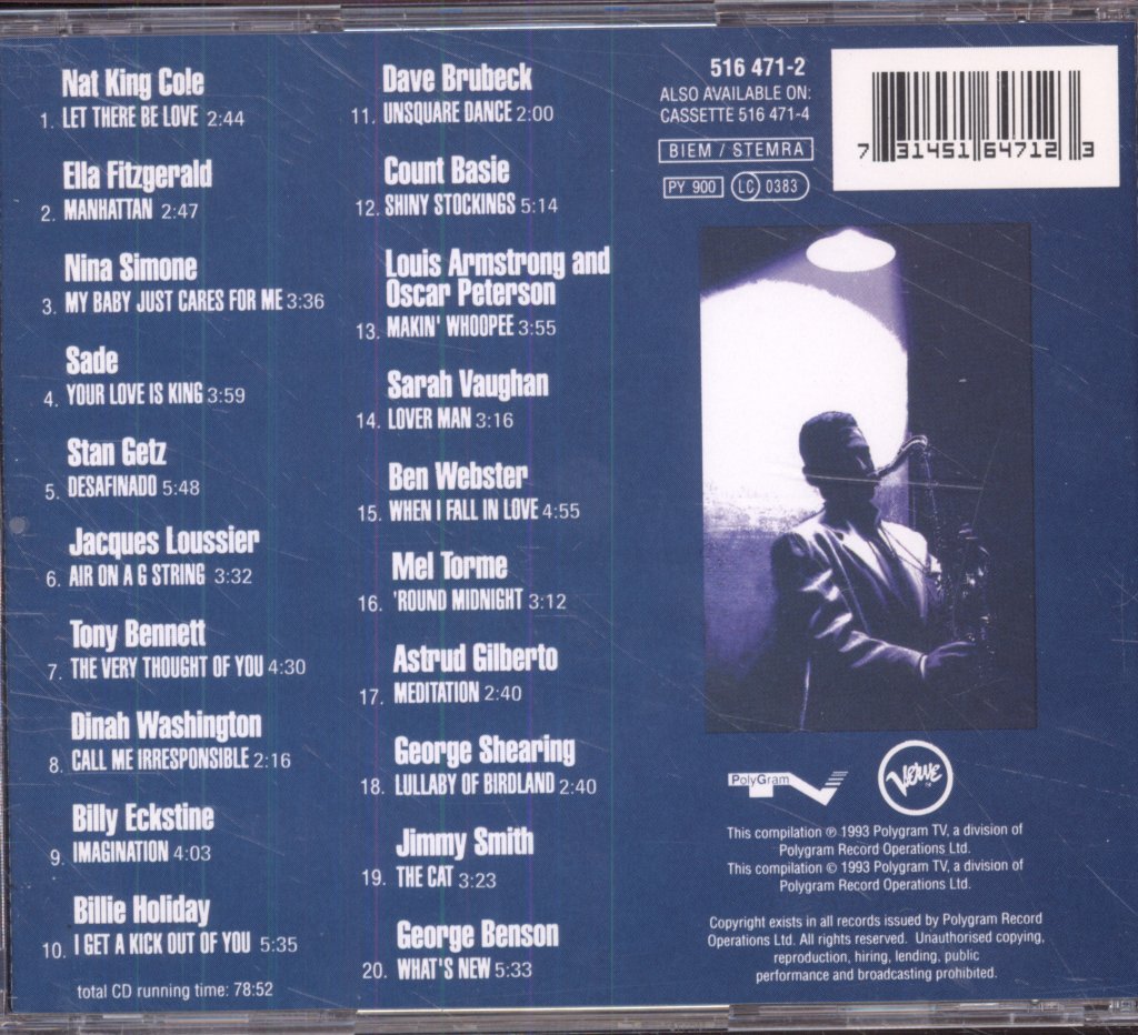 Various Artists - 'Round Midnight (20 More Cool Cuts On The Lighter Side Of Jazz) - Cd