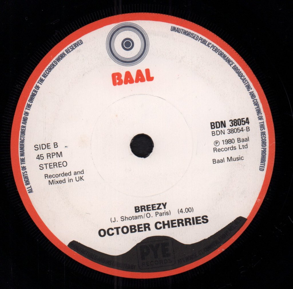 October Cherries - Buck Stops Here - 7 Inch