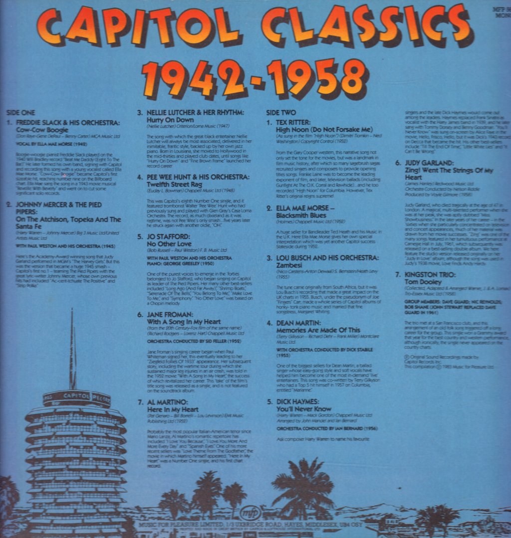 Various Artists - Capitol Classics 1942-1958 - Lp