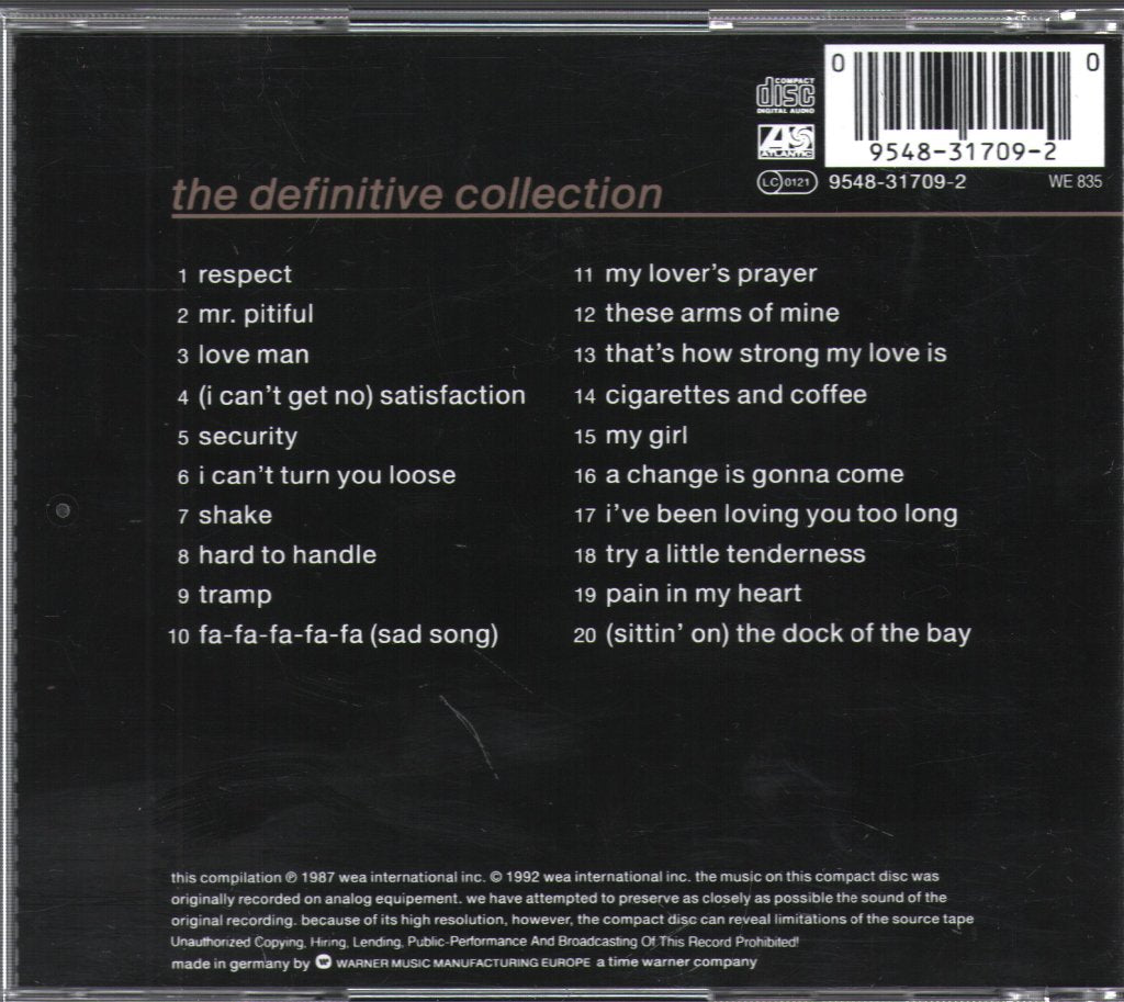 Otis Redding - Dock Of The Bay: The Definitive Collection - Cd