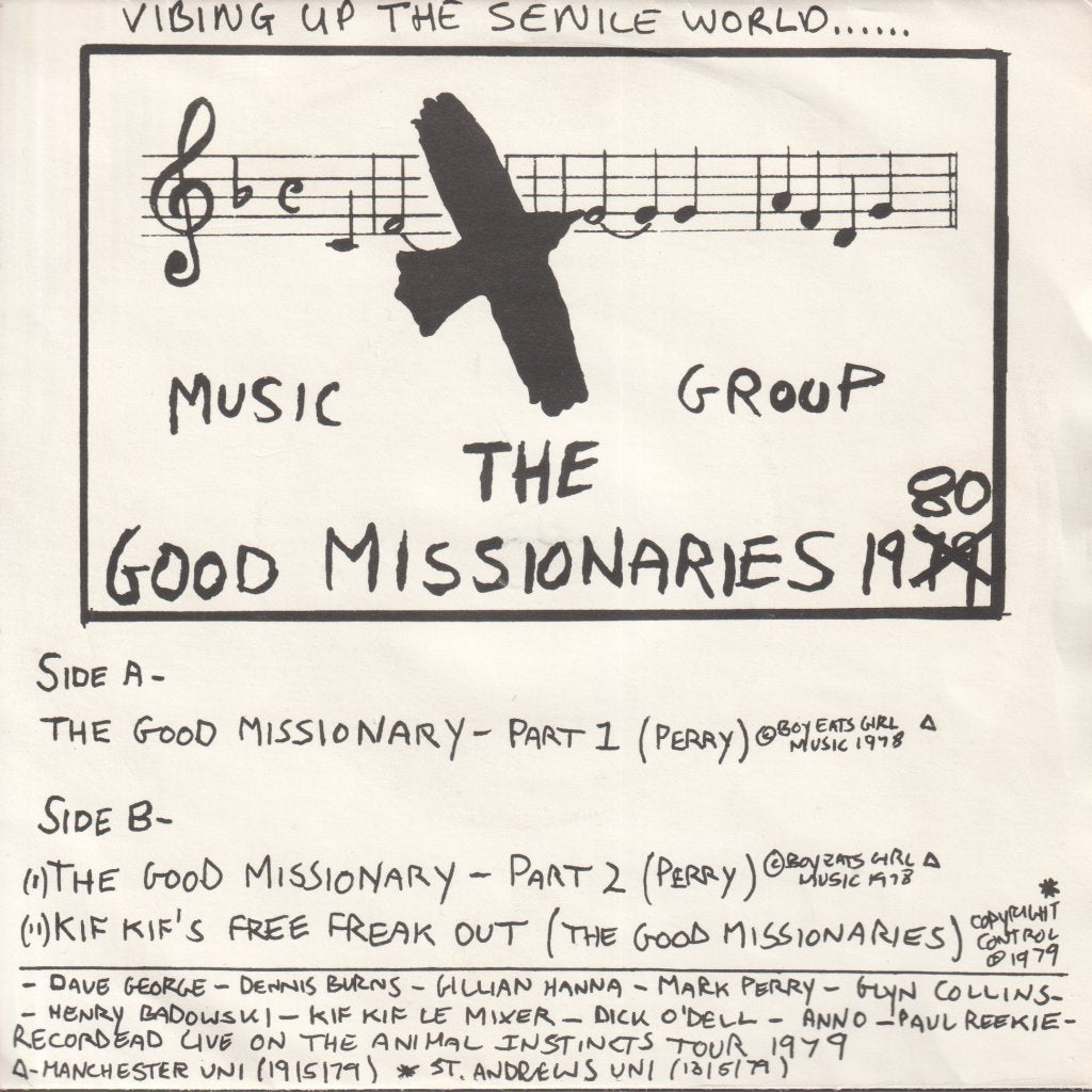Good Missionaries - Vibing Up The Senile World...... - 7 Inch