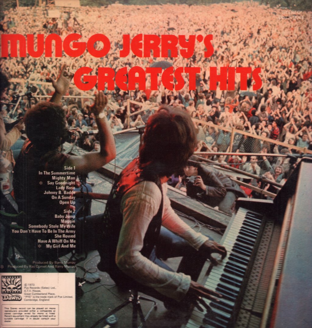 Mungo Jerry - Greatest Hits - Lp