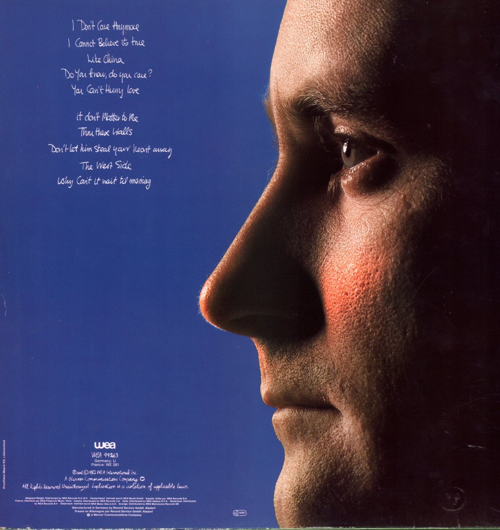 Phil Collins - Hello I Must Be Going - Lp