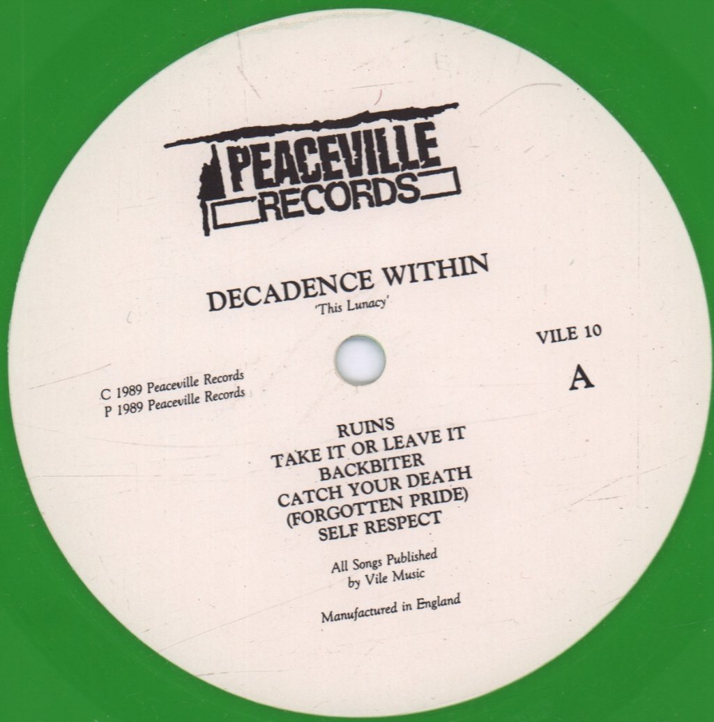 Decadence Within - This Lunacy - Lp