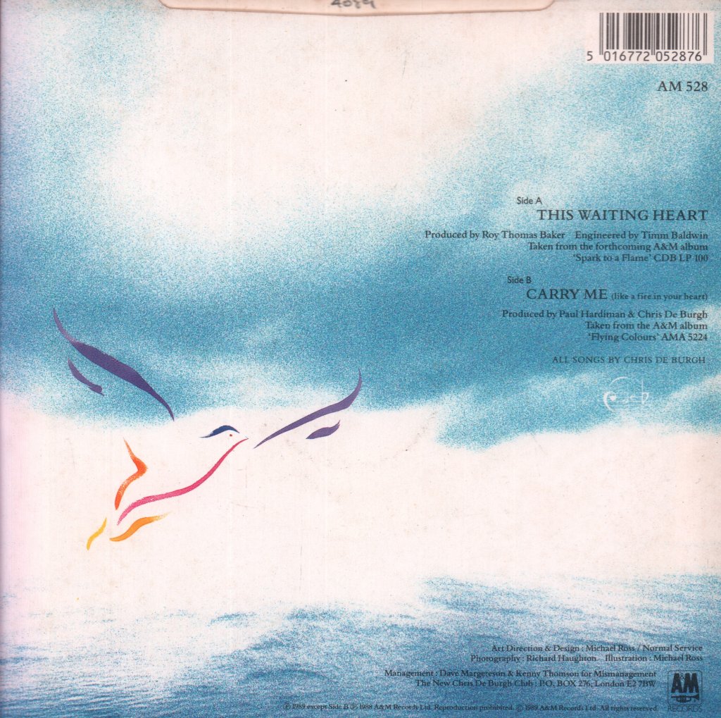 Chris De Burgh - This Waiting Heart - 7 Inch