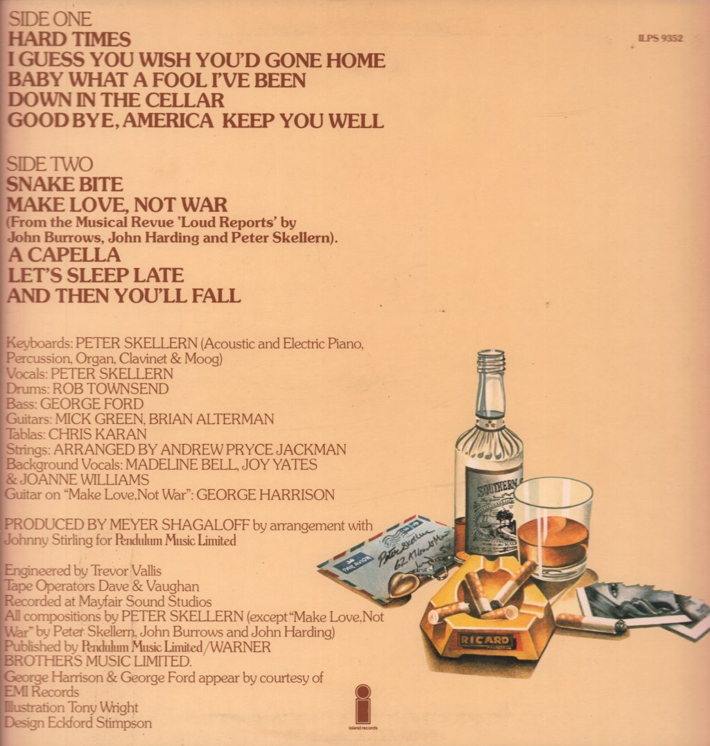 Peter Skellern - Hard Times - Lp