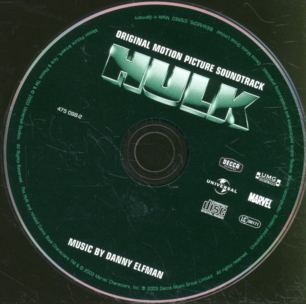Danny Elfman - Hulk (Original Motion Picture Soundtrack) - Cd