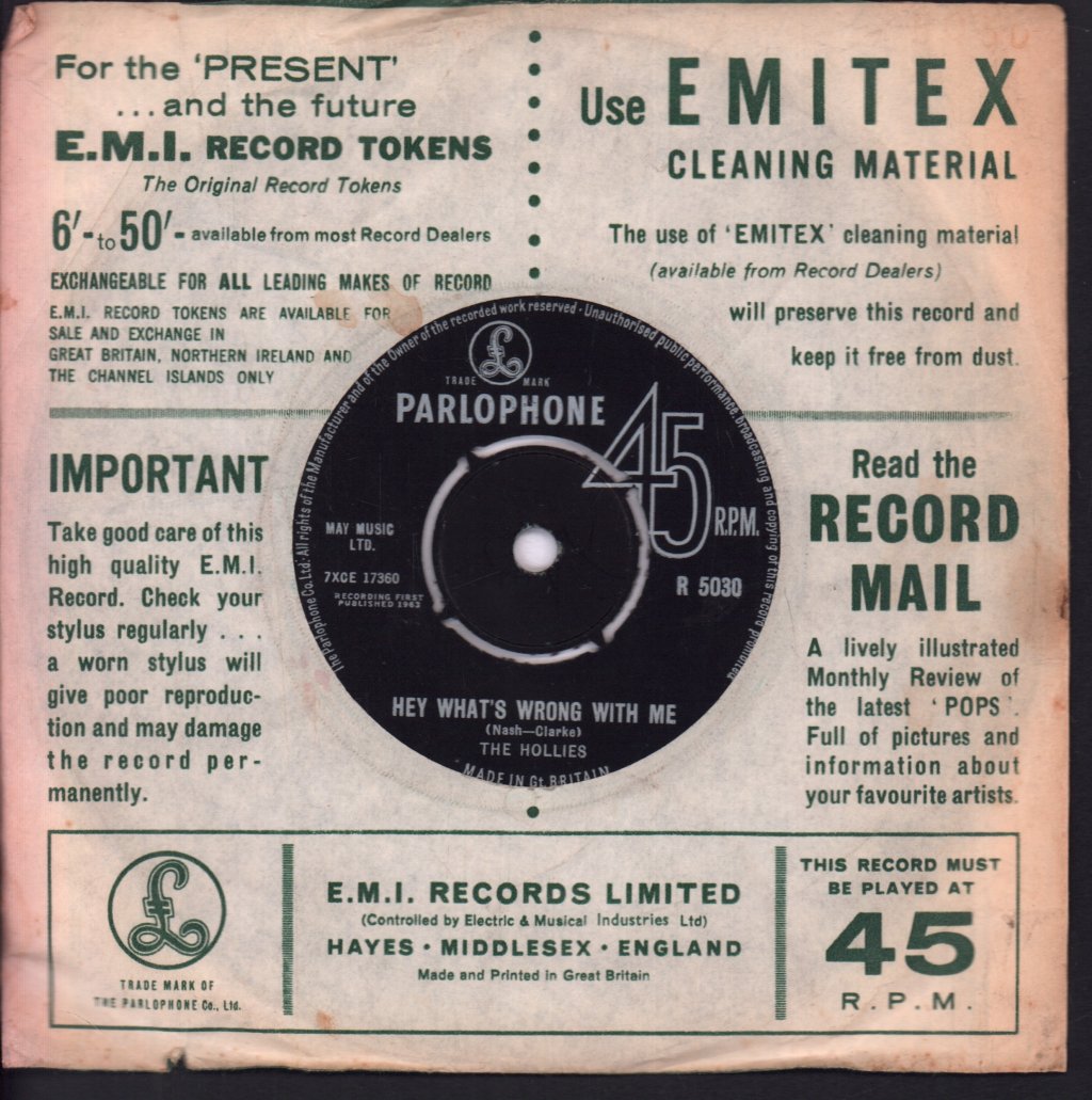 Hollies - Just Like Me - 7 Inch