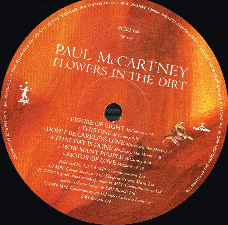 Paul McCartney - Flowers In The Dirt - Lp